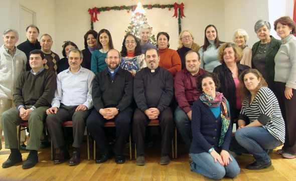 The participants of the four-part program on the Eucharist.