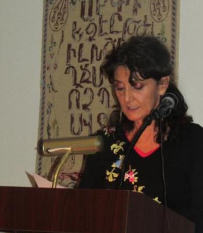 Hazel Antaramian Hofman during the presentation